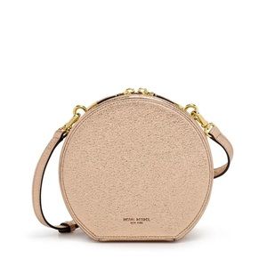 Henri Bendel Mini Hatbox Crackle Metallic Bag